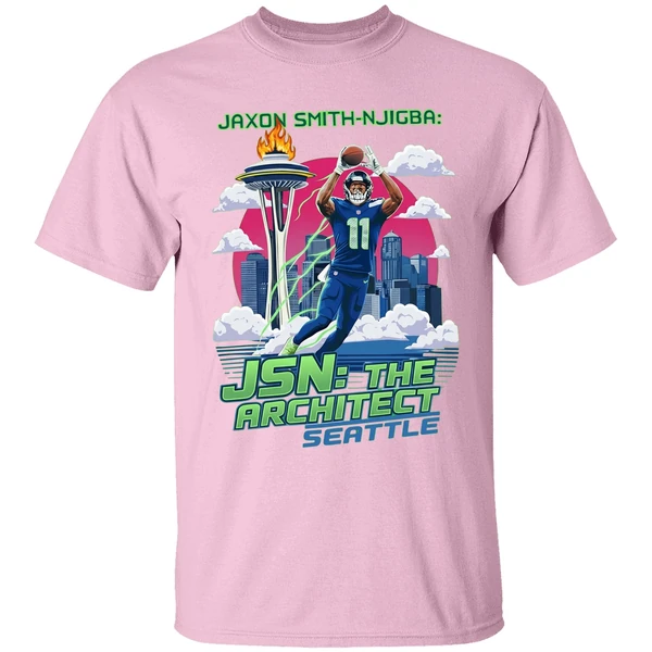 Jaxon Smith Njigba Jsn The Architect Seattle Seahawks Football Nfc Shirt - Image 2