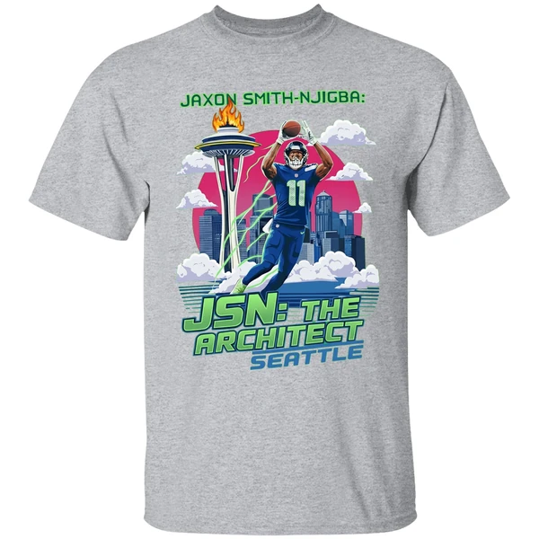Jaxon Smith Njigba Jsn The Architect Seattle Seahawks Football Nfc Shirt - Image 6