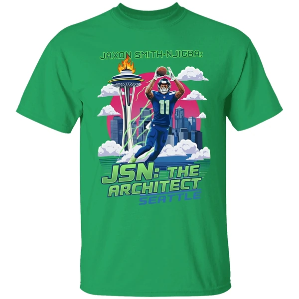 Jaxon Smith Njigba Jsn The Architect Seattle Seahawks Football Nfc Shirt - Image 8