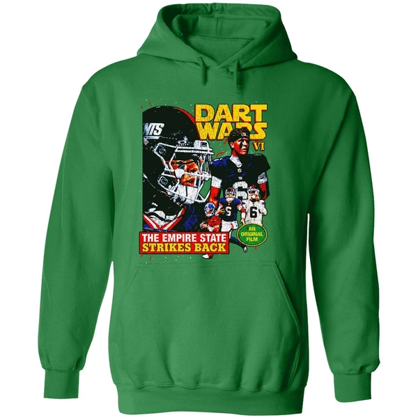 Jaxson Dart Star Wars New York Giants Dart Vader 2025 Nfl Hoodie - Image 2
