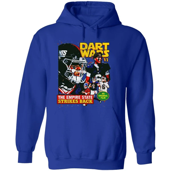 Jaxson Dart Star Wars New York Giants Dart Vader 2025 Nfl Hoodie - Image 7