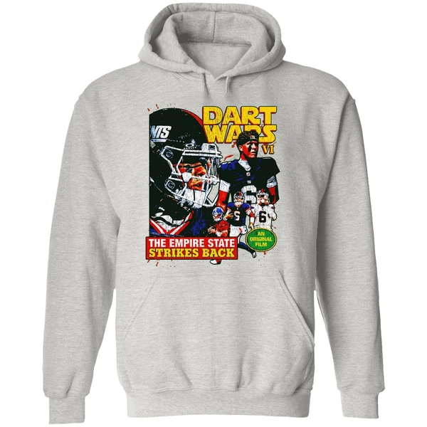Jaxson Dart Star Wars New York Giants Dart Vader 2025 Nfl Hoodie - Image 9