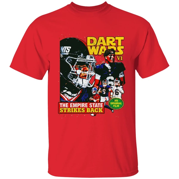 Jaxson Dart Star Wars New York Giants Dart Vader 2025 Nfl Shirt - Image 7