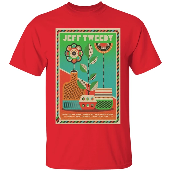 jeff tweedy phoenix az mar 16 2026 poster shirt red