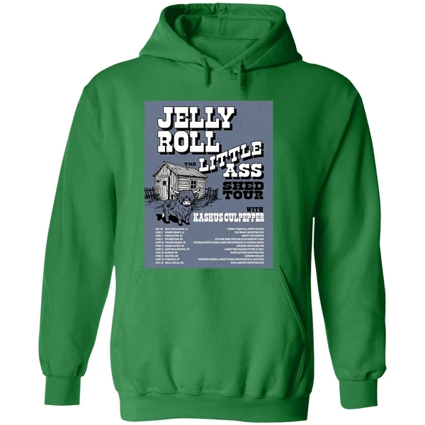 Jelly Roll The Little Ass Shed Tour 2026 North America Schedule Hoodie - Image 2
