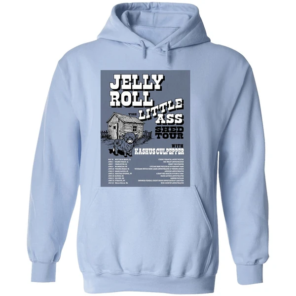Jelly Roll The Little Ass Shed Tour 2026 North America Schedule Hoodie - Image 4