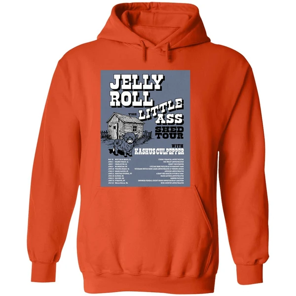 Jelly Roll The Little Ass Shed Tour 2026 North America Schedule Hoodie - Image 6