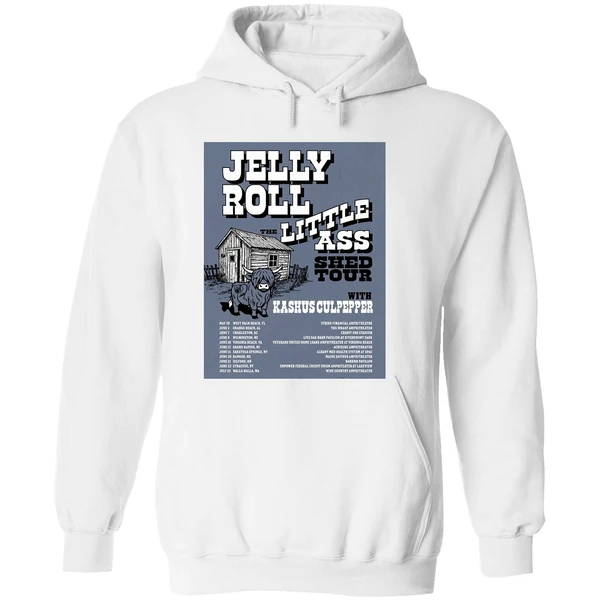 Jelly Roll The Little Ass Shed Tour 2026 North America Schedule Hoodie - Image 8