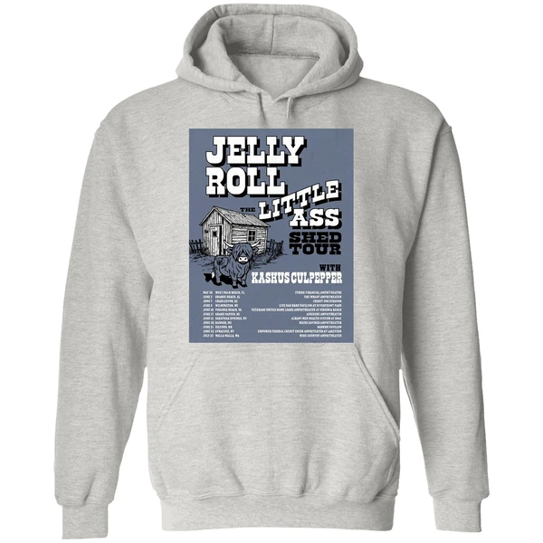 Jelly Roll The Little Ass Shed Tour 2026 North America Schedule Hoodie - Image 9