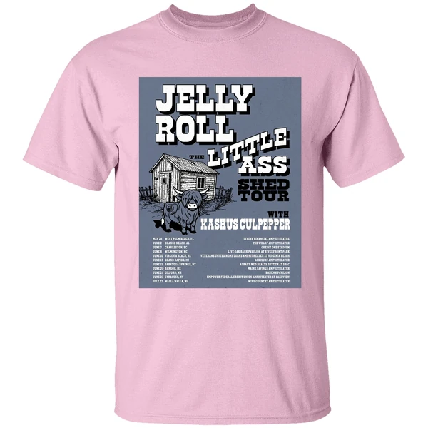 Jelly Roll The Little Ass Shed Tour 2026 North America Schedule Shirt - Image 3