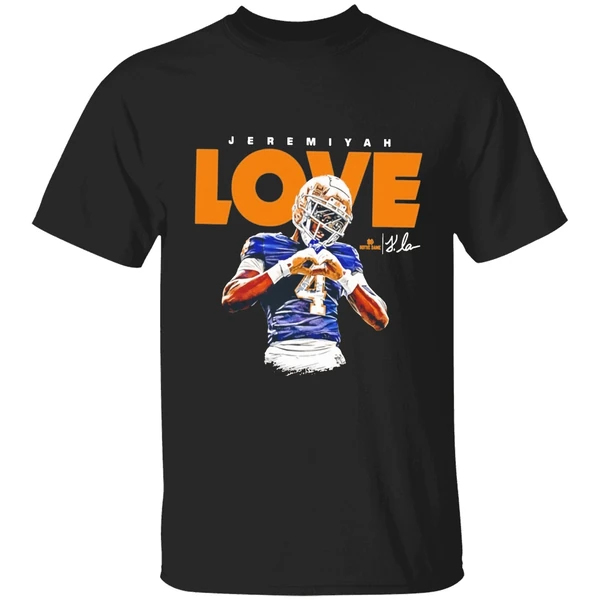 Jeremiyah Love Notre Dame Football Ncaa Heisman Heart Hand Shirt