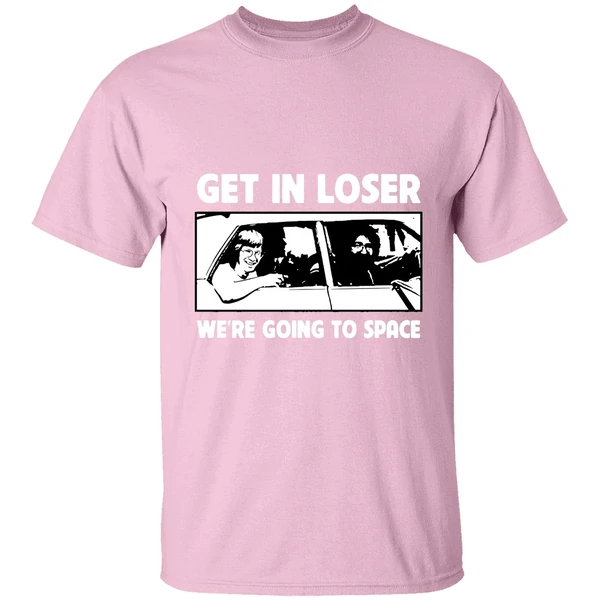 jerry garcia get in loser were going to space shirt lightpink