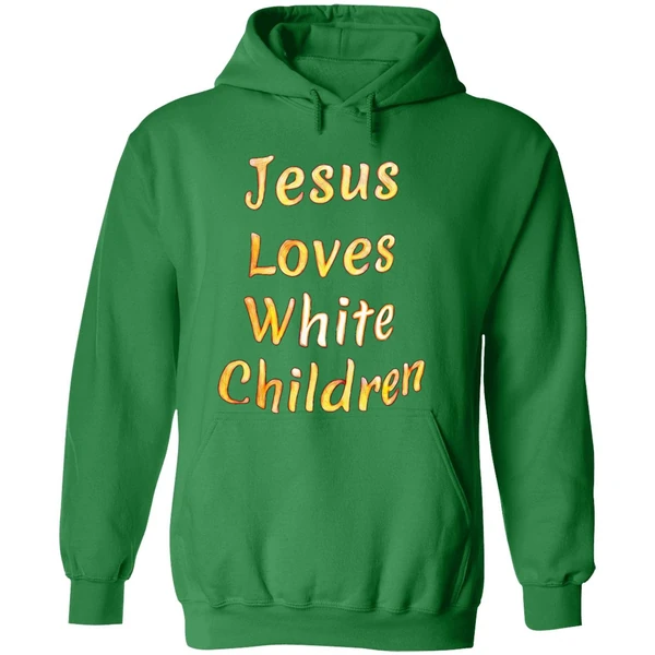 Jesus Loves White Children Hoodie - Image 2