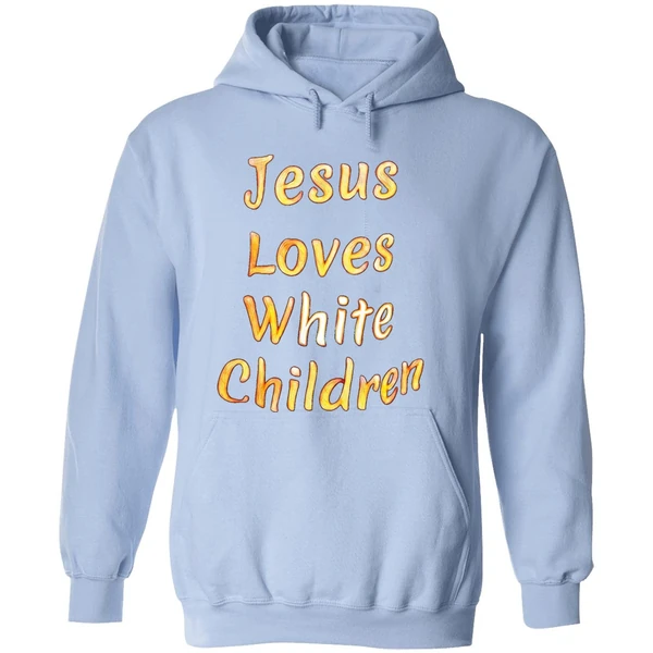 Jesus Loves White Children Hoodie - Image 4