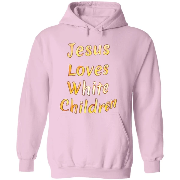 Jesus Loves White Children Hoodie - Image 5