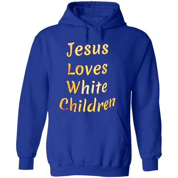 Jesus Loves White Children Hoodie - Image 7