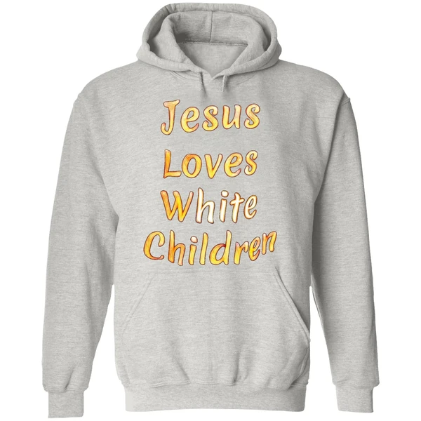 Jesus Loves White Children Hoodie - Image 9