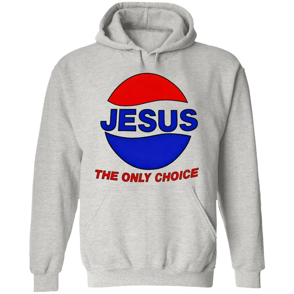 Jesus The Only Choice Pepsi Logo Hoodie - Image 9