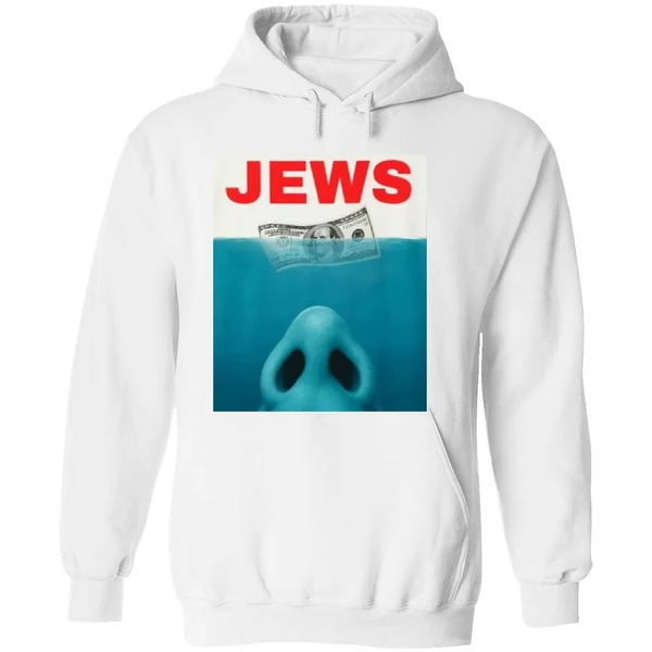 Jews Jaws Hoodie - Image 8