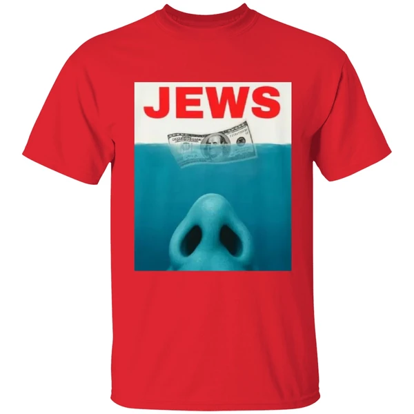 jews jaws shirt red