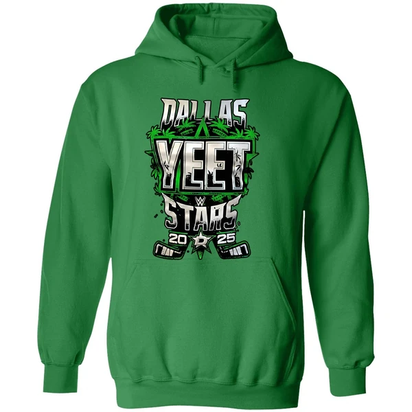 Jey Uso Rockin The Dallas Stars Yeet Hoodie - Image 2