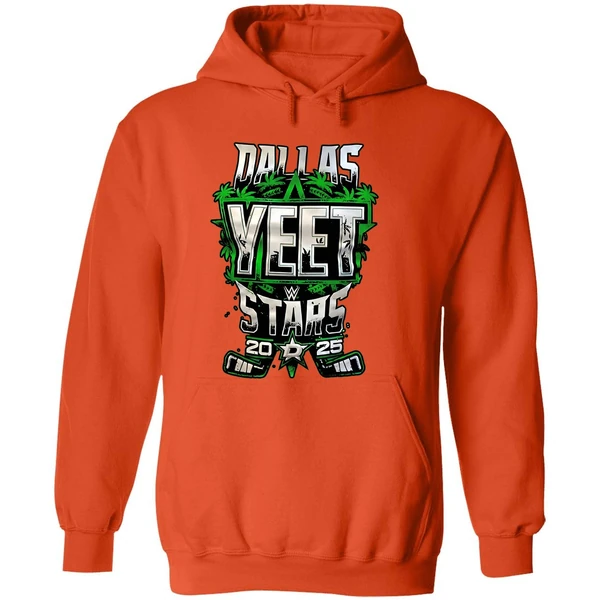Jey Uso Rockin The Dallas Stars Yeet Hoodie - Image 6