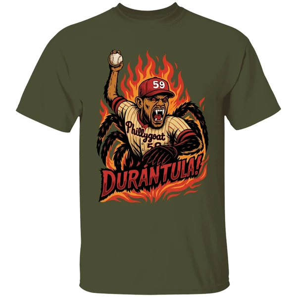 jhoan duran is the durantula philadelphia phillies shirt militarygreen