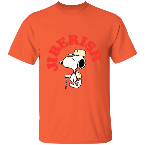 jiberish take a hike supima shirt orange