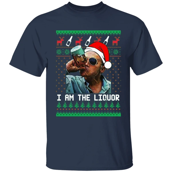 jim lahey i am the liquor christmas shirt navy