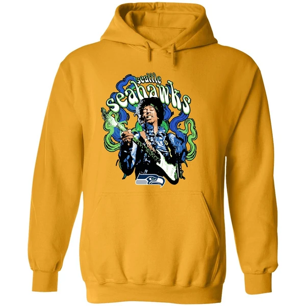 Jimi Hendrix Seattle Seahawks Football Hoodie