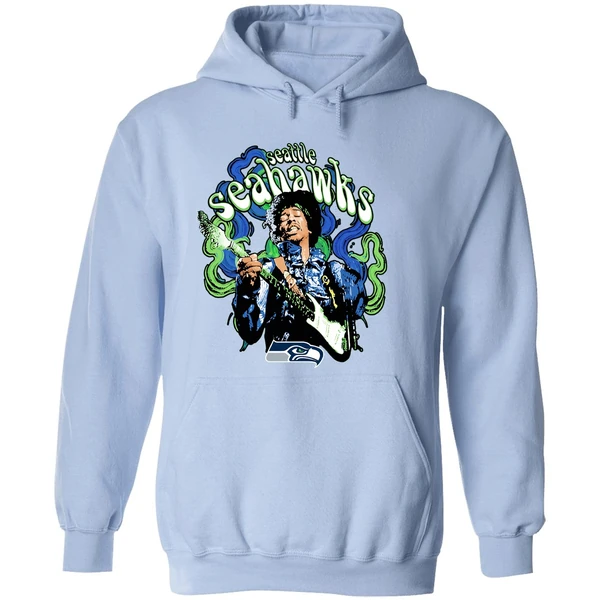 Jimi Hendrix Seattle Seahawks Football Hoodie - Image 4