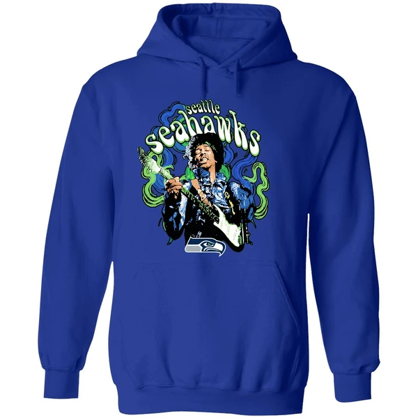 Jimi Hendrix Seattle Seahawks Football Hoodie - Image 7