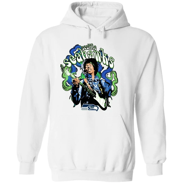 Jimi Hendrix Seattle Seahawks Football Hoodie - Image 8