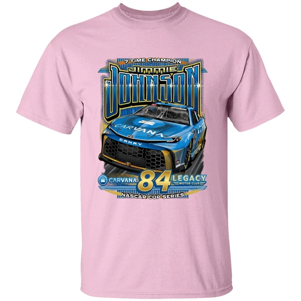 jimmie johnson classic ink carvana nascar cup series shirt lightpink