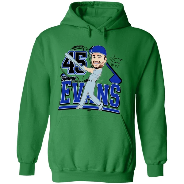 Jimmy Evans Duke Blue Devils Caricature 25 Hoodie - Image 2