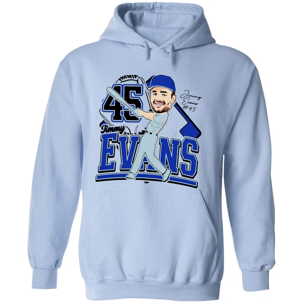 Jimmy Evans Duke Blue Devils Caricature 25 Hoodie - Image 4