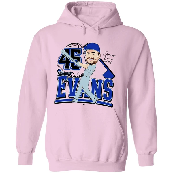 Jimmy Evans Duke Blue Devils Caricature 25 Hoodie - Image 5