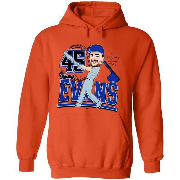 Jimmy Evans Duke Blue Devils Caricature 25 Hoodie - Image 6