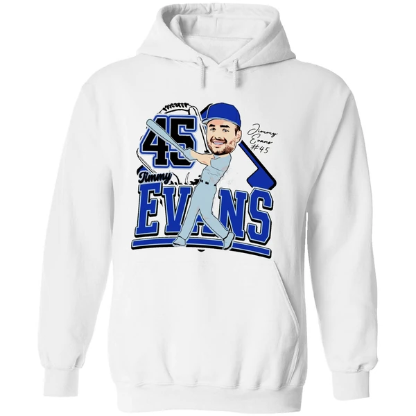 Jimmy Evans Duke Blue Devils Caricature 25 Hoodie - Image 8