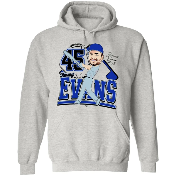 Jimmy Evans Duke Blue Devils Caricature 25 Hoodie - Image 9