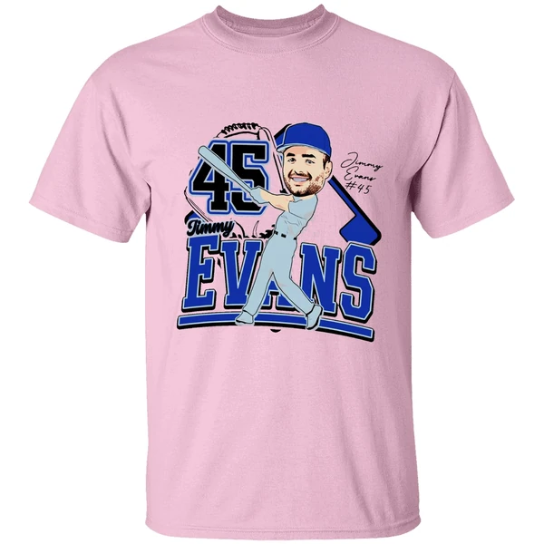 Jimmy Evans Duke Blue Devils Caricature 25 Shirt - Image 2
