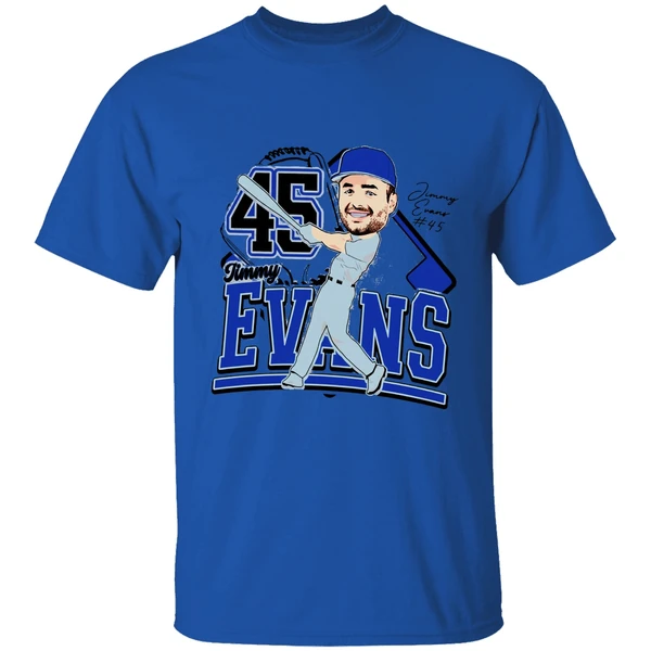 Jimmy Evans Duke Blue Devils Caricature 25 Shirt - Image 5