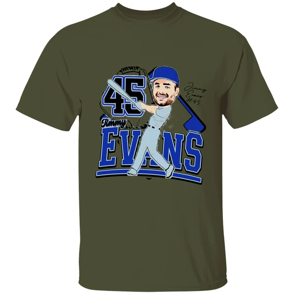 Jimmy Evans Duke Blue Devils Caricature 25 Shirt - Image 9