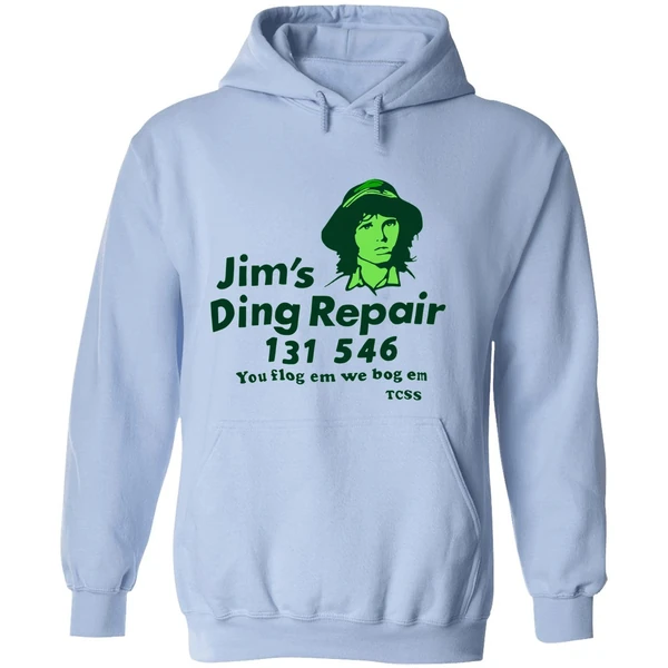 Jims Ding Repair 1311 546 You Flog Em We Bog Em Hoodie - Image 4
