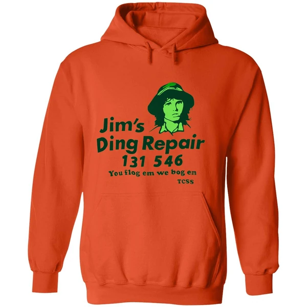 Jims Ding Repair 1311 546 You Flog Em We Bog Em Hoodie - Image 6