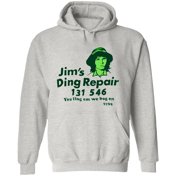 Jims Ding Repair 1311 546 You Flog Em We Bog Em Hoodie - Image 9