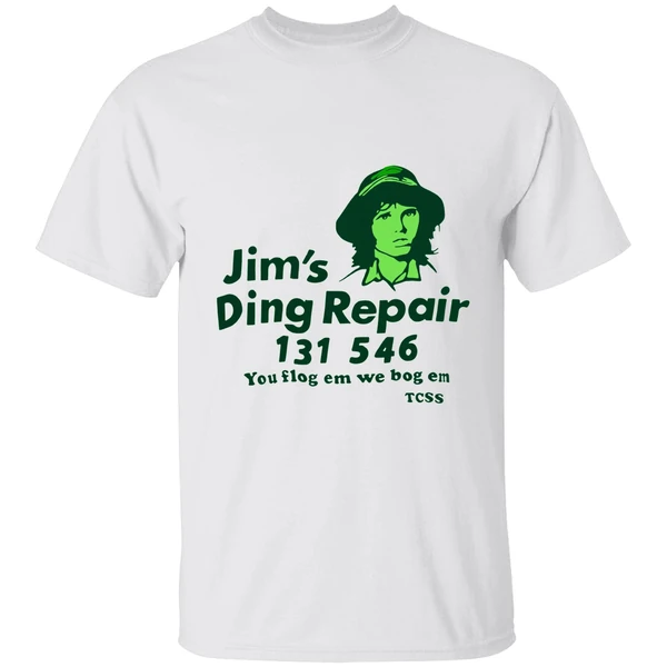 Jims Ding Repair 1311 546 You Flog Em We Bog Em Shirt