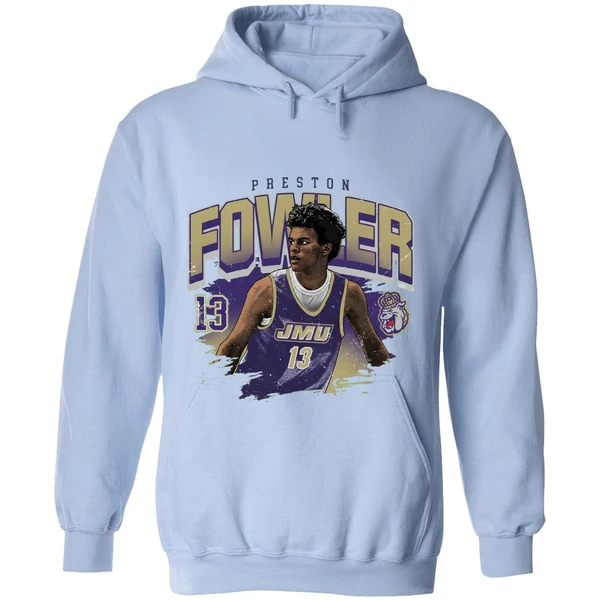 Jmu James Madison University Athletics Preston Fowler Ncaa Hoodie - Image 4