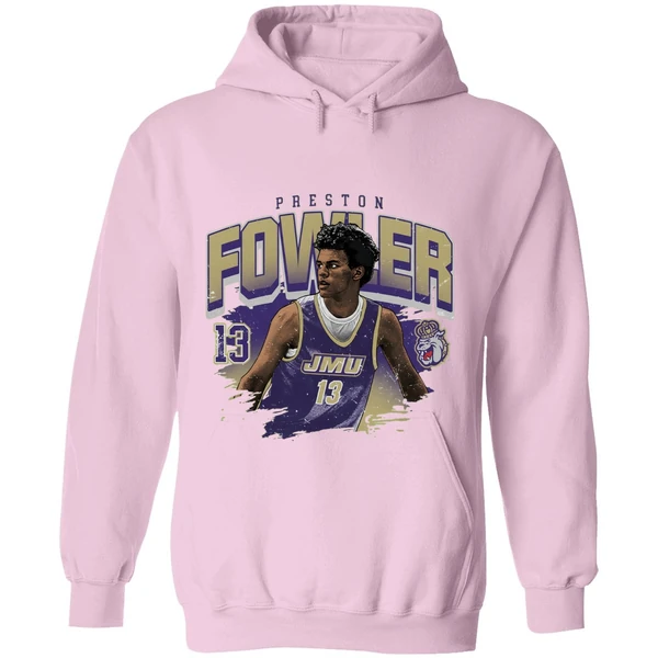 Jmu James Madison University Athletics Preston Fowler Ncaa Hoodie - Image 5