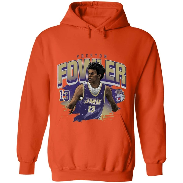 Jmu James Madison University Athletics Preston Fowler Ncaa Hoodie - Image 6